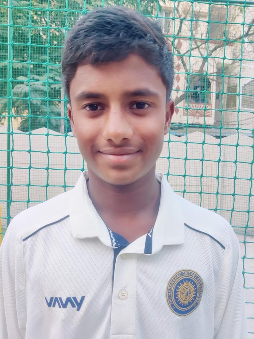 M Hansin Reddy - Hyderabad U16 State Team Achievement